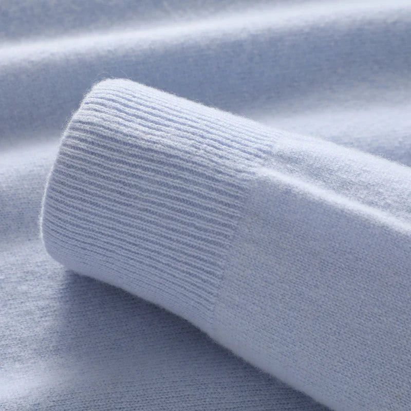 Pull en cachemire à col montant