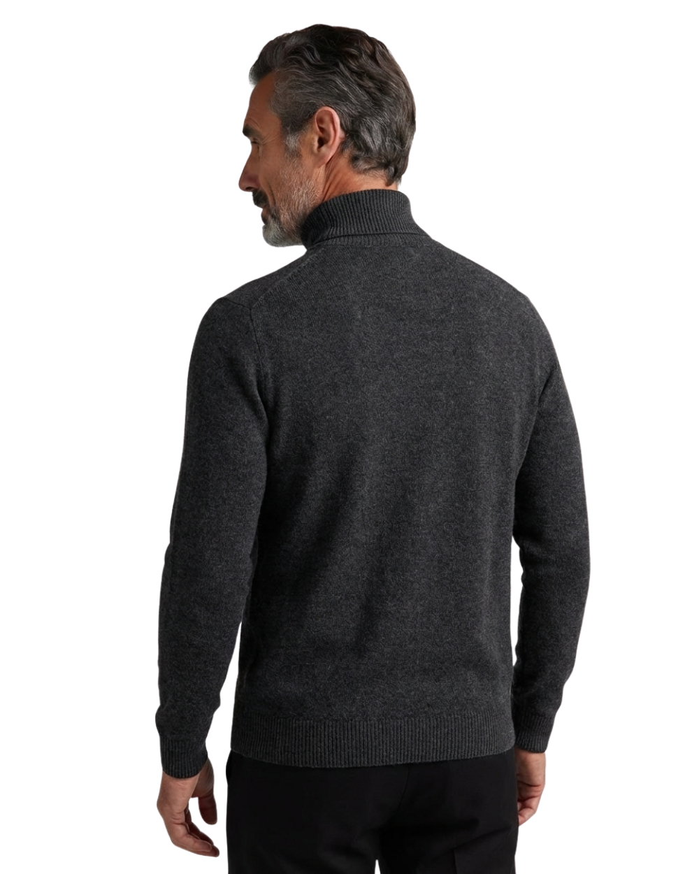 Pull col roulé épais en laine élégant