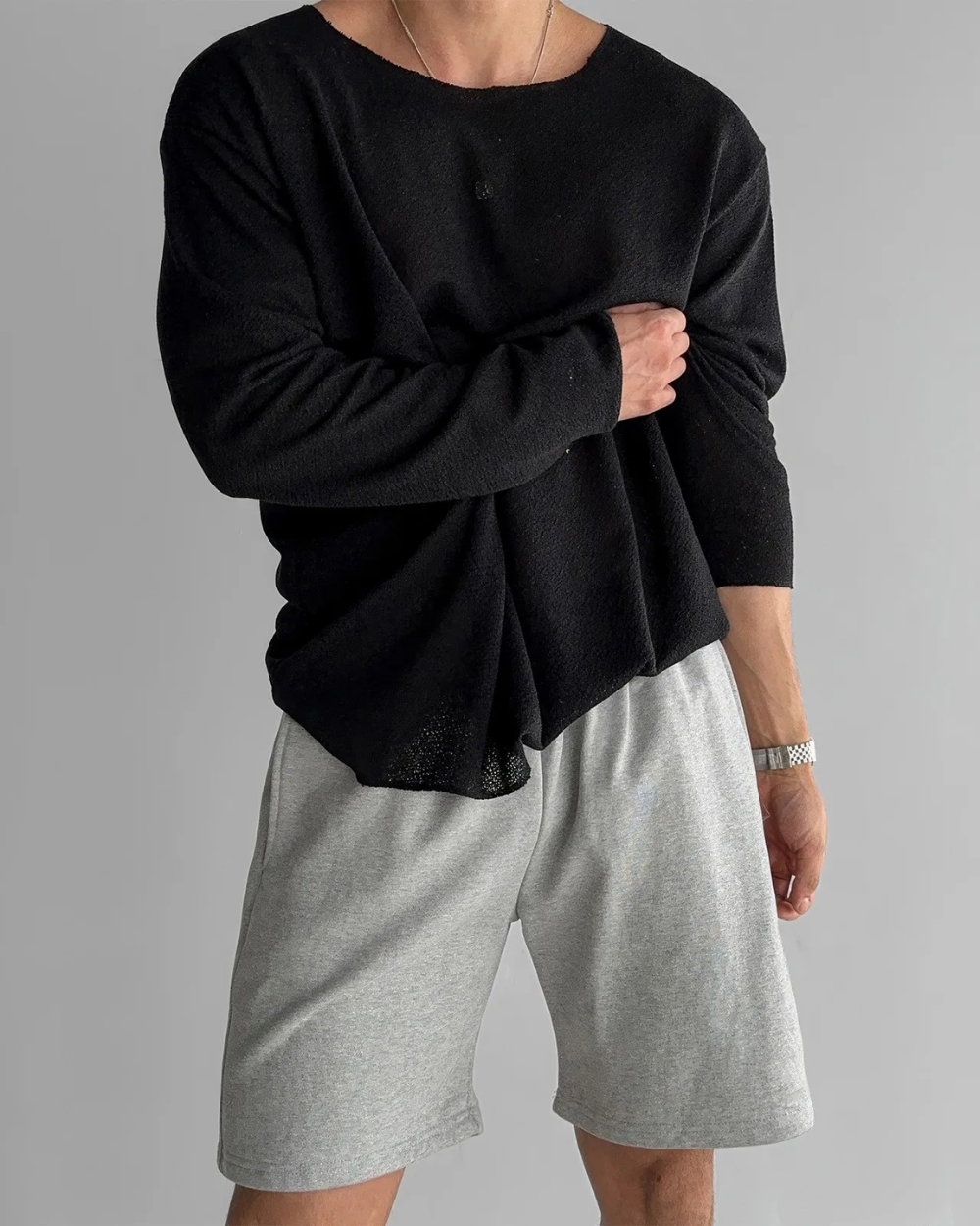 T-shirt en tricot décontracté