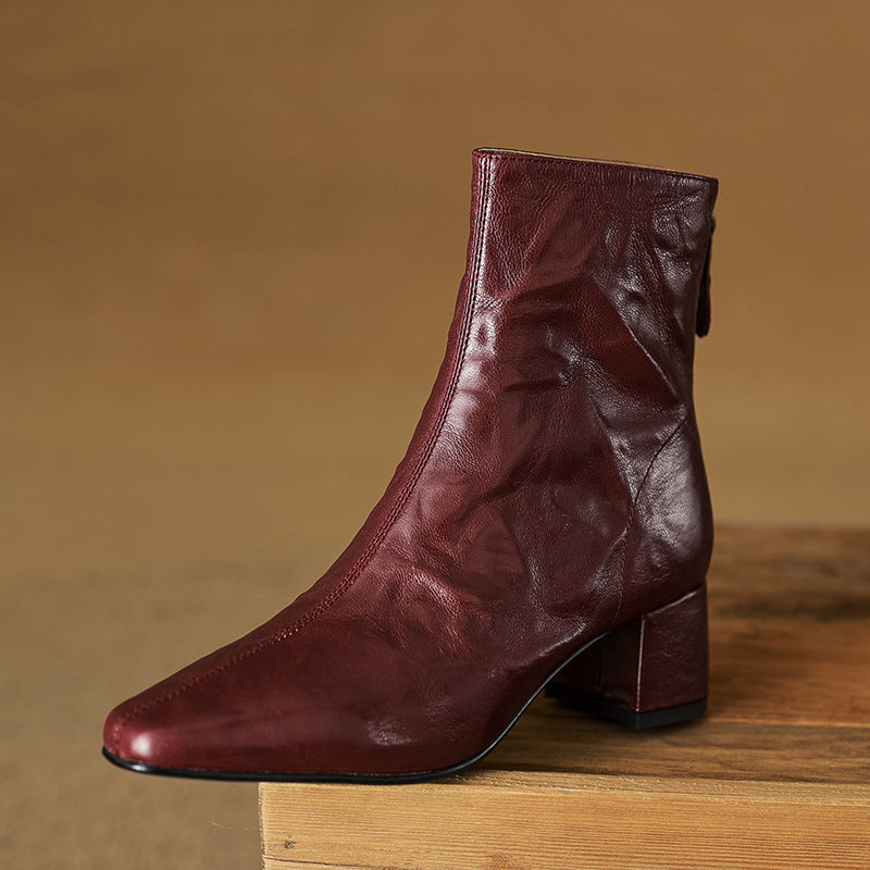Bottes en Cuir Véritable Estel