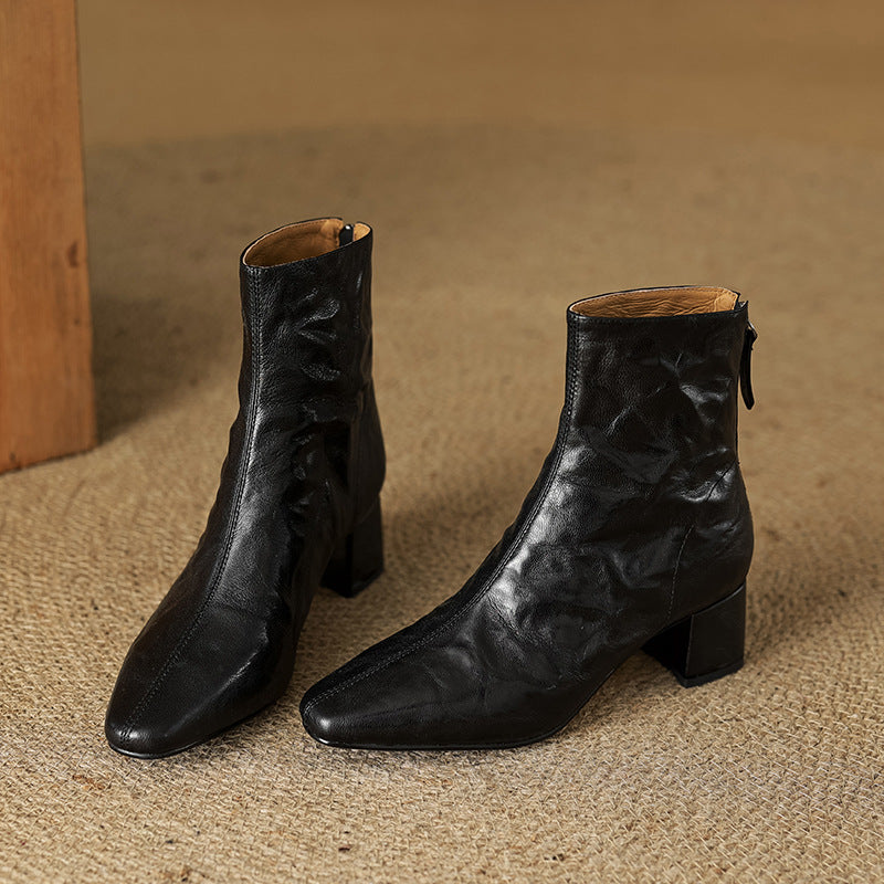 Bottes en Cuir Véritable Estel