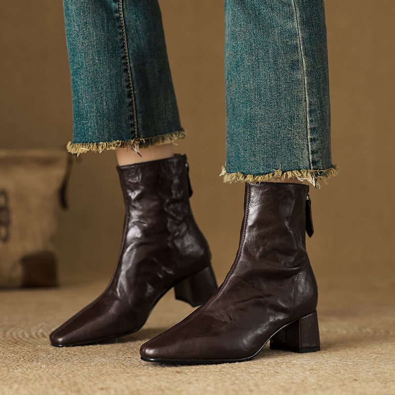 Bottes en Cuir Véritable Estel