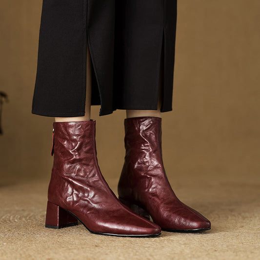 Bottes en Cuir Véritable Estel