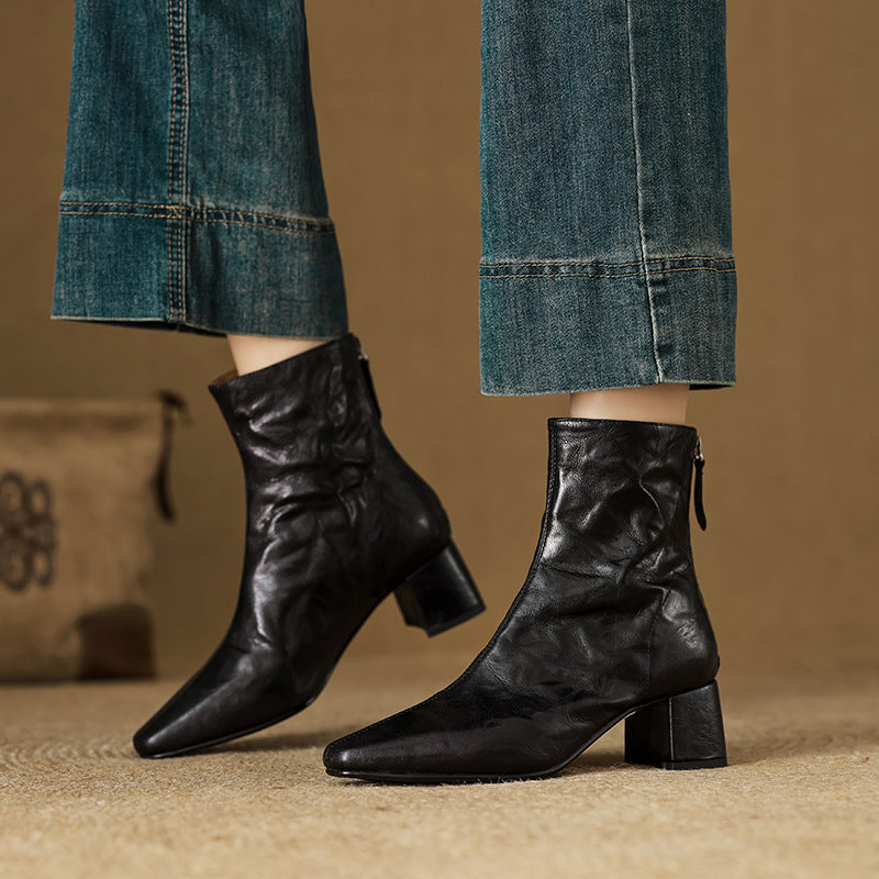 Bottes en Cuir Véritable Estel
