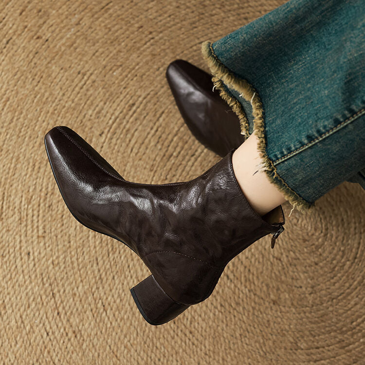 Bottes en Cuir Véritable Estel