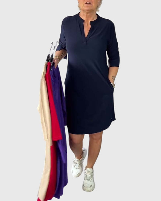 Katherine | Robe à col en V